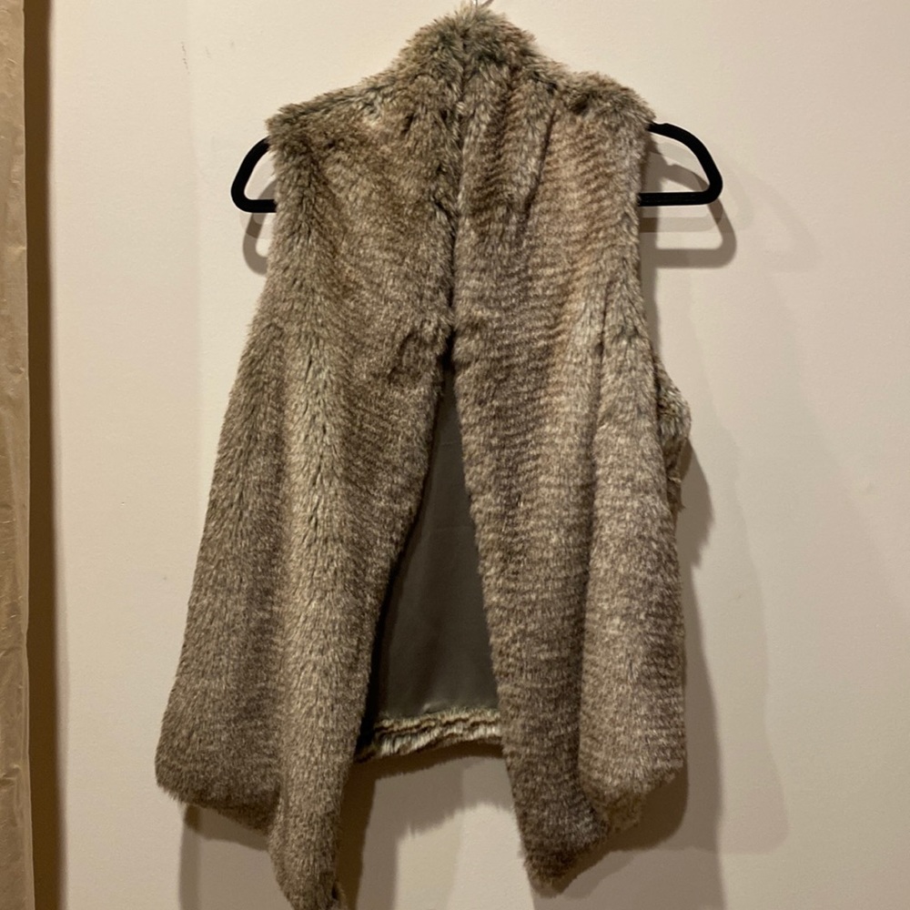 Faux fur vest